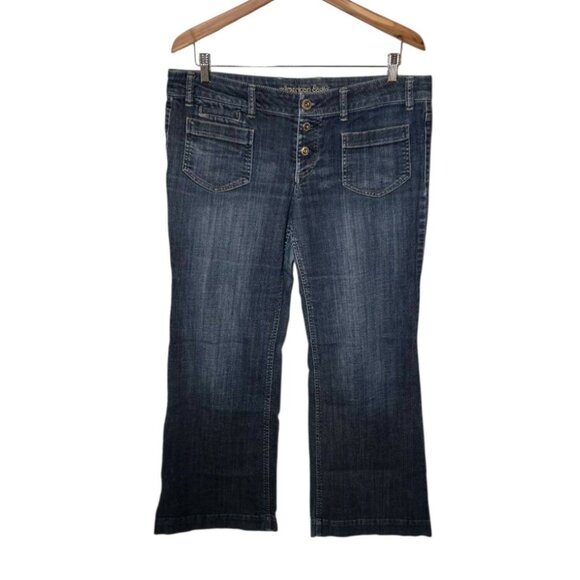 American Eagle Vintage Flare Jeans Size 14 - Picture 1 of 8